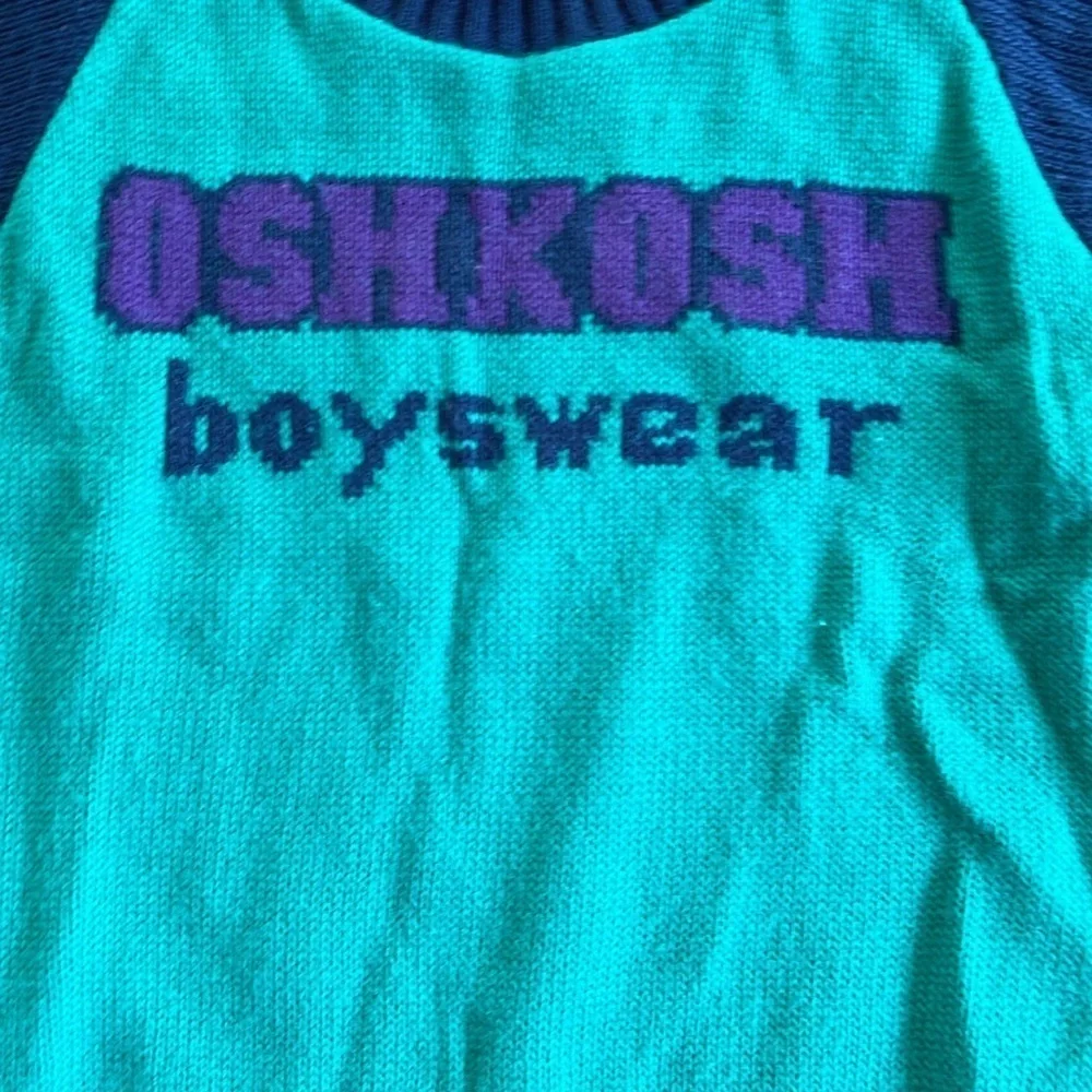 Oshkosh vintage logo mock neck sweater
